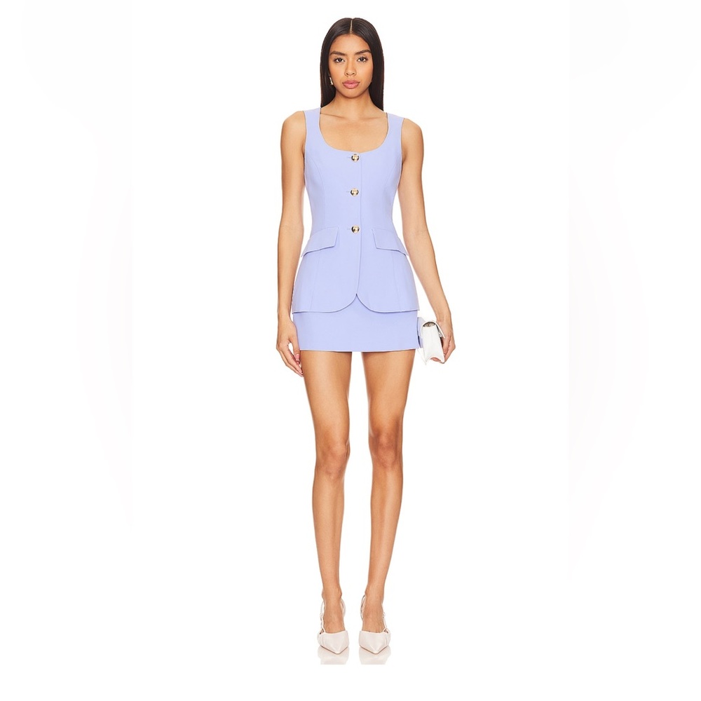 Amanda Uprichard Kya Romper in English Lavender SMALL